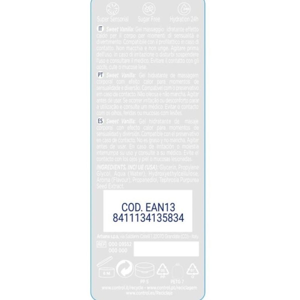 CONTROL - MASAJE 2 EN 1 Y PLACER SUAVE DESDE MADAGASCAR 200 ML LU