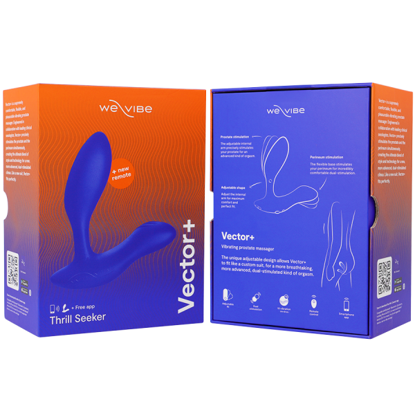 WE-VIBE Masseur de Prostate Vector+ Bleu - Qualité Premium, Livraison Discrète