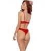 PASSION - CATILLA ENSEMBLE STRING + SOUTIEN-GORGE ROUGE S/M PASSION WOMAN SETS