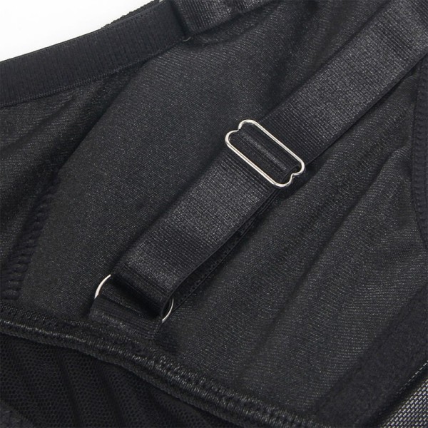 SUBBLIME - 955236 CONJUNTO DE SUTIÃ BONDAGE PRETO COM LIGA S/M CONJUNTOS SUBBLIME