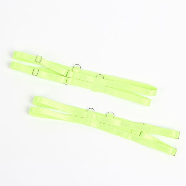 SUBBLIME - 955311 CONJUNTO DE SUTIÃ COM LINHAS DE RENDA E LIGA VERDE E AZUL S/M CONJUNTOS SUBBLIME