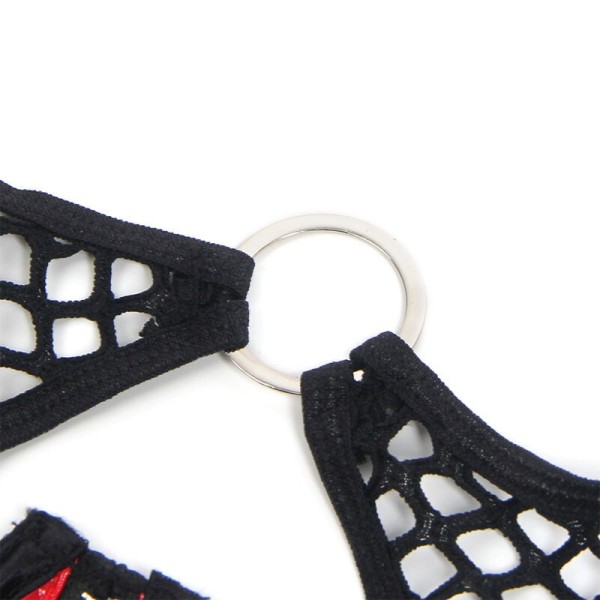 SUBBLIME - 955540 CONJUNTO DE BRA COM ZIP DE COURO VERMELHO L/XL CONJUNTOS SUBBLIME