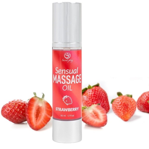 SECRETPLAY - HUILE DE MASSAGE À LA FRAISE SECRETPLAY COSMETIC