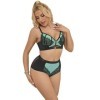 SUBBLIME - 955564 CONJUNTO DE BRA COM ZIP DE COURO VERDE L/XL CONJUNTOS SUBBLIME