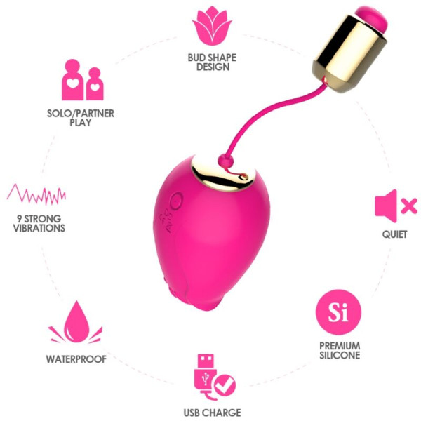 Vibromasseur Mandala Egg G-Spot Fuchsia – Qualité Premium, Livraison Discrète