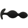 Plug ORSON 9cm Silicone - Qualité Premium, Discrétion - BLACK&SILVER