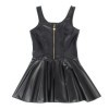 SUBBLIME - 957667 ROBE EN CUIR AVEC FERMETURE ÉCLAIR COEUR NOIR S/M SUBBLIME DRESSES
