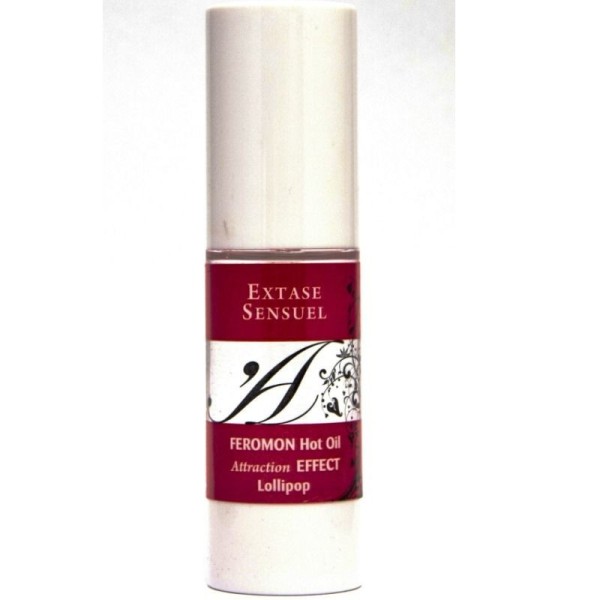 EXTASE SENSUAL - HUILE DE MASSAGE EFFET CHAUFFANT AUX PHÉROMONES SUCETTES 30 ML EXTASE SENSUAL