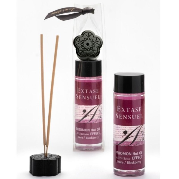 EXTASE SENSUAL - ACEITE DE MASAJE EFECTO CALENTAMIENTO CON FEROMO