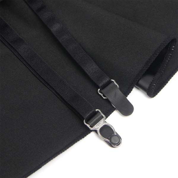 SUBBLIME - 957711 ROBE EN CUIR À FERMETURE ÉCLAIR EN DENTELLE NOIRE L/XL SUBBLIME DRESSES