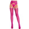 LEG AVENUE - BAS CŒUR AVEC JARRETELLES MAGENTA LEG AVENUE HOSIERY