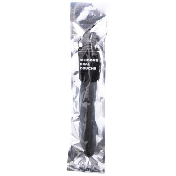 ALL Black - Douche Anal Silicone Sistema Stopper 27 CM