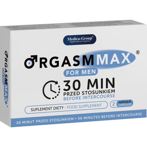 Orgasm Max pour Homme - 2 Capsules Pas Cher | Livraison Discrète