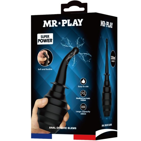 MR Play - Blkm6 Super Power Anal Shower Preto – Chuveiro anal