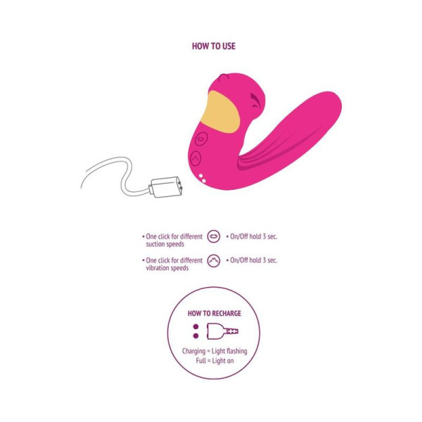 Stimulateur Celestial Love Vibe Fuchsia - Discrétion & Passion