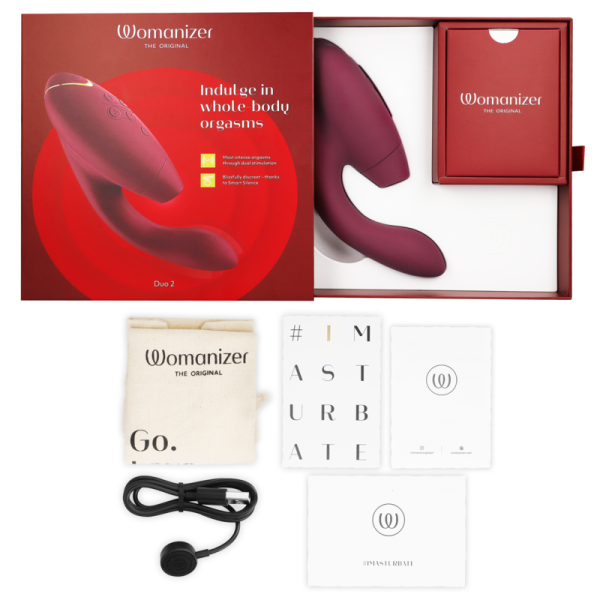 WOMANIZER - DUO 2 Bordeaux | Qualité Premium | Livraison Discrète