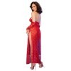 CHILIROSE - CR 4853 ROBE EN DENTELLE ROUGE AVEC GANTS L/XL CHILIROSE DRESSES