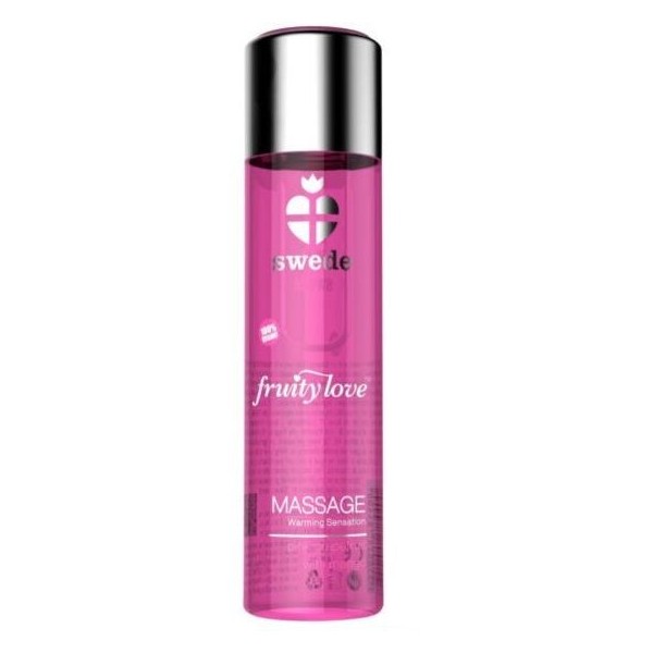 SWEDE - FRUITY LOVE EFFET CHAUFFANT HUILE DE MASSAGE PAMPLEMOUSSE ROSE À LA MANGUE 60 ML SWEDE