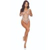 PASSION - BS114 BODYSTOCKING BLANCO CUADRO PASSION BODYSTOCKING M