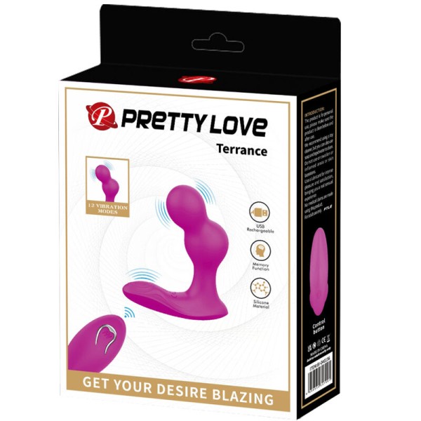 Pretty Love - Massageador Vibrador Anal Terrance Com Controle Remoto