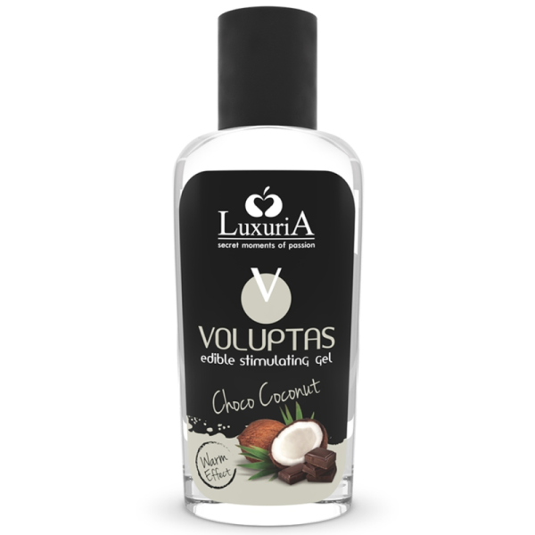 INTIMATELINE LUXURIA - GEL DE MASSAGEM COMESTÍVEL VOLUPTAS COM EFEITO AQUECEDOR - COCO E CREME 100 ML INTIMATELINE LUXURIA