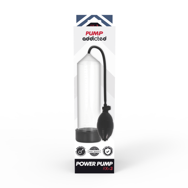 Pump Addicted - RX3 Transparente - Bomba para agrandar el pene