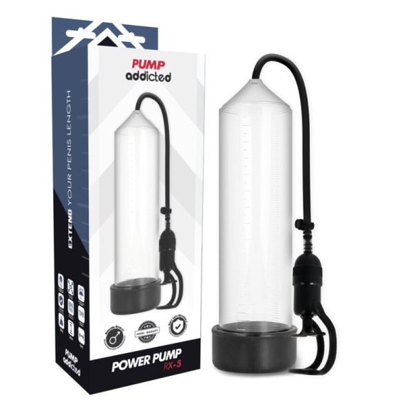 Pump Addicted - RX5 Transparente - Bomba para agrandar el pene