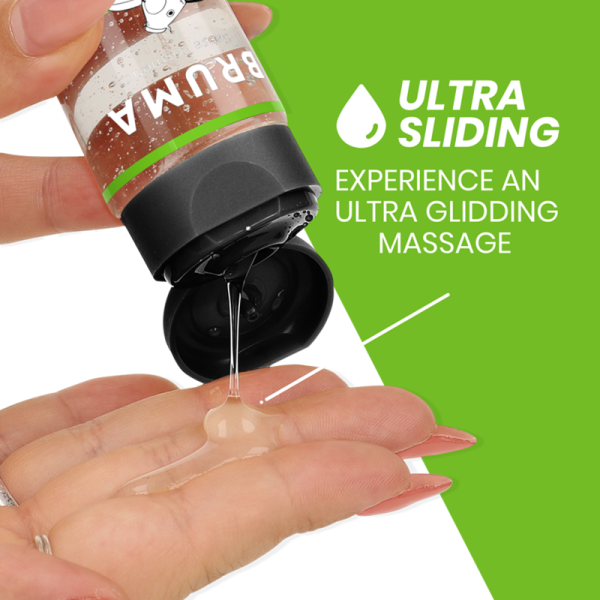 BRUMA - ACEITE DE MASAJE PREMIUM EFECTO CALOR SABOR SANDÍA 3 EN 1