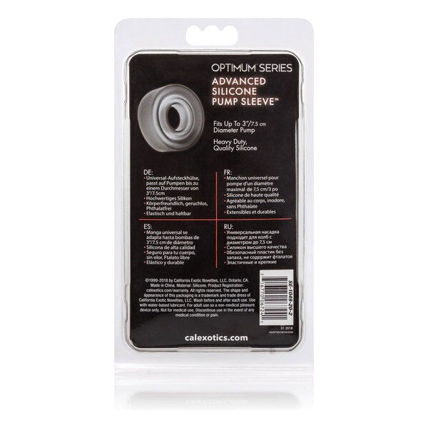 Calexotics - Manchon DE Pompe EN Silicone ADV Noir