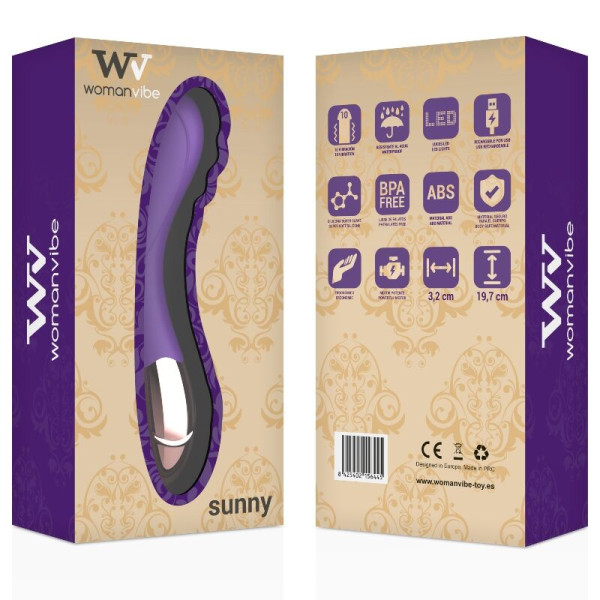 WOMANVIBE SUNNY - Vibrateur Silicone Rechargeable Pas Cher