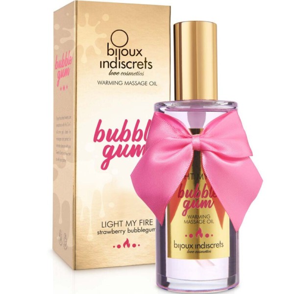 BIJOUX - INDISCRETS HUILE DE MASSAGE LIGHT MY FIRE EFFET CHALEUR SAVEUR GOMME BIJOUX LOVE COSMETIQUES