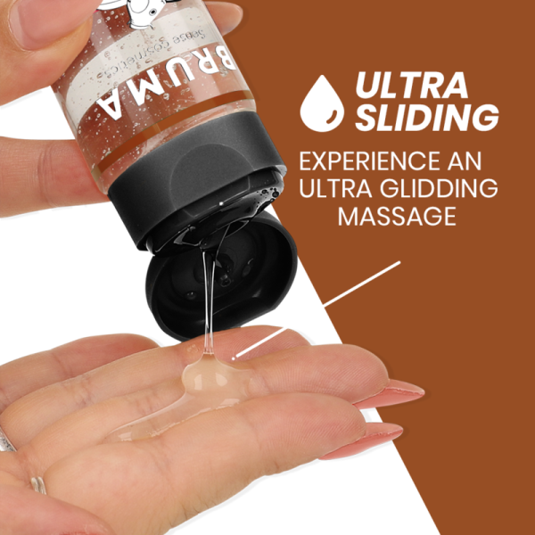 BRUMA - ACEITE DE MASAJE PREMIUM EFECTO CALOR SABOR CUPCAKE 3 EN 