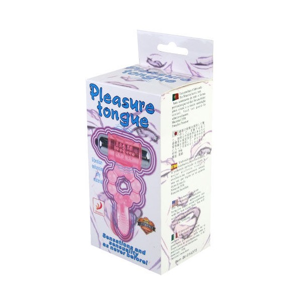 Baile - Anneau Silicone 10 Rythmes DE Langue Avec Vibration Rose