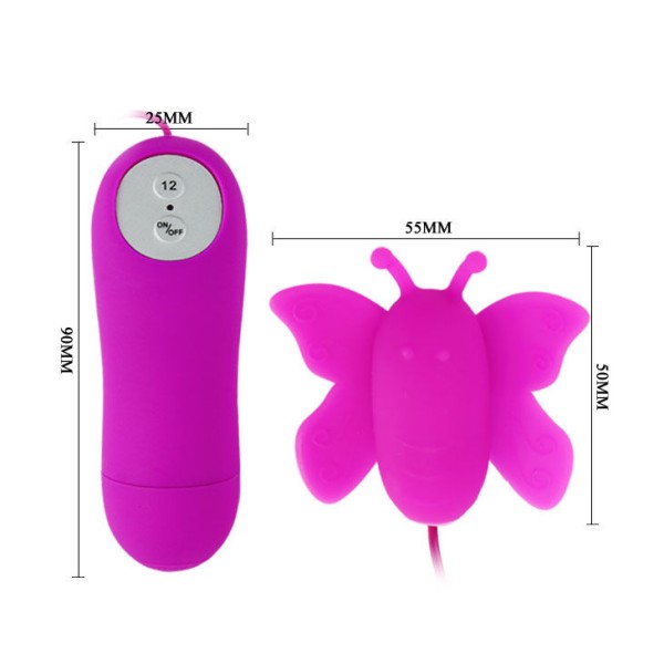 Baile - Love Eggs Stimulateur DE Clitoris Papillon 12 Vitesses...