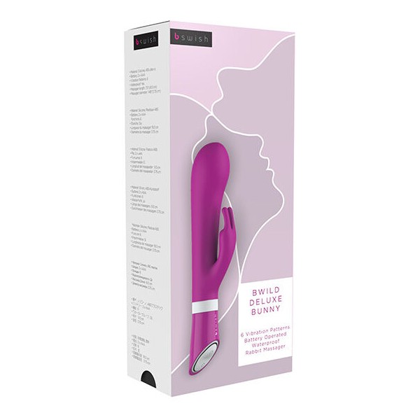 B Swish - Bwild Deluxe Bunny Rabbit Vibrador Frambuesa