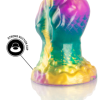 IRIS DILDO CON TESTICULOS ARCO IRIS DE PLACER ÉPICO