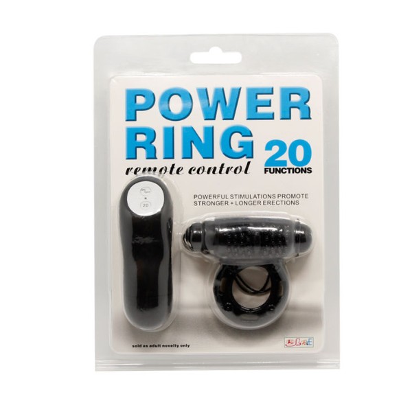 Baile - Anneau DE Télécommande Noir 20V – Cockring avec vibration
