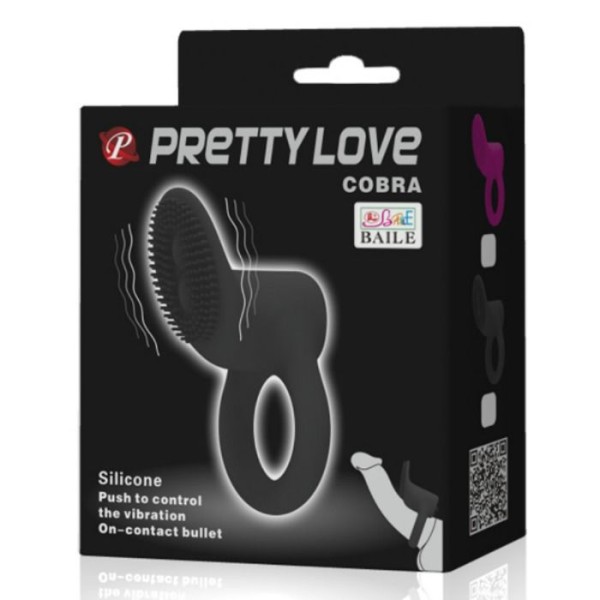 Pretty Love - Cobra Anneau Vibrateur Noir