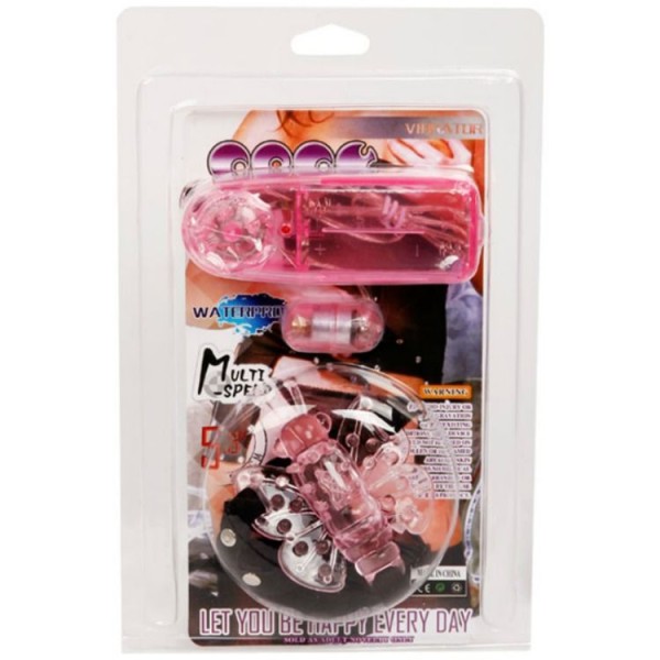 Baile - Harnais Avec Papillon Vibrant Multivitesses