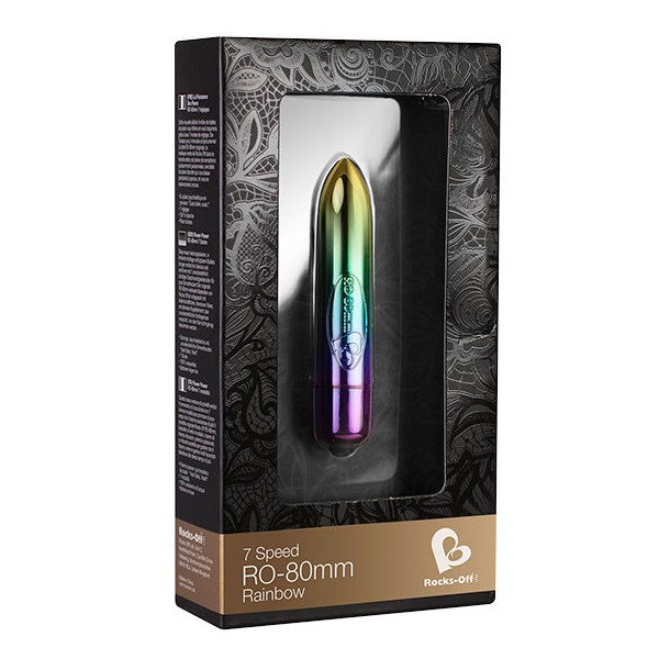 Rocks-Off - Ro-80mm Arc-En-Ciel 7 Vitesses – Mini-vibrateurs