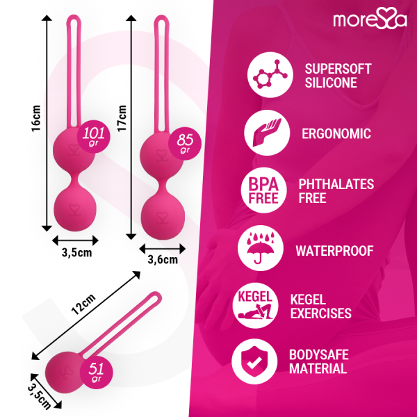 MORESSA - SET OSIAN SILICONA PREMIUM ROSA (Osian One - 51 g |...