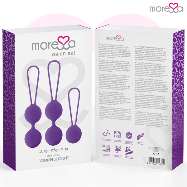 Moressa - Osian SET Premium Silicone Lilas – Boules de silicone
