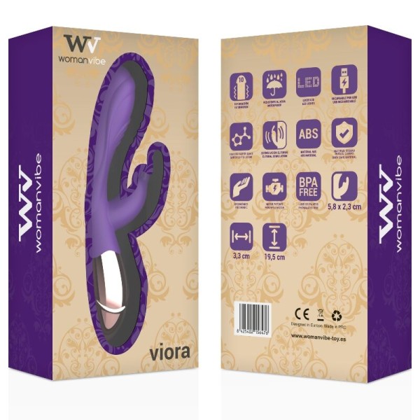 Womanvibe - Vibrateur Rechargeable EN Silicone Viora Femme