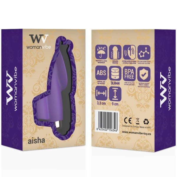 Womanvibe - Estimulador de dedo de silicone Aisha para mulheres