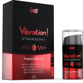 INTT - PUISSANT STIMULANT INTIME GEL VIBRANT LIQUIDE FRAISE 15 ML INTT UNISEX AROUSAL GEL