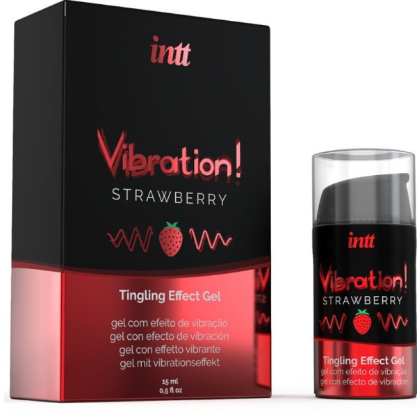 INTT - PUISSANT STIMULANT INTIME GEL VIBRANT LIQUIDE FRAISE 15 ML INTT UNISEX AROUSAL GEL