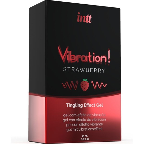 INTT - PUISSANT STIMULANT INTIME GEL VIBRANT LIQUIDE FRAISE 15 ML INTT UNISEX AROUSAL GEL