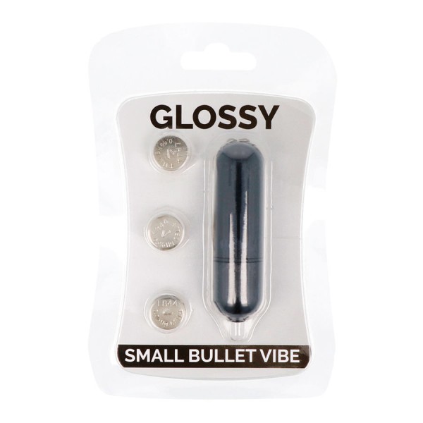 Glossy - Petite Bullet Vibe Preto – Mini vibradores