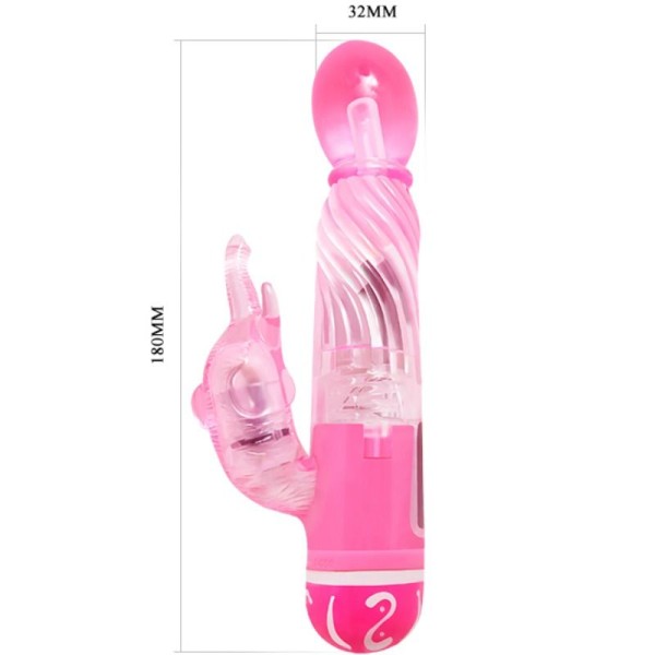 Baile - Vibrateur Multivitesses Avec Stimulateur Rose