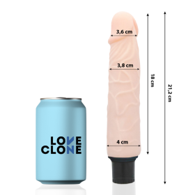 Loveclone - Vibrador Autolubrificante Finn 21,2 CM -O- 3,8 CM